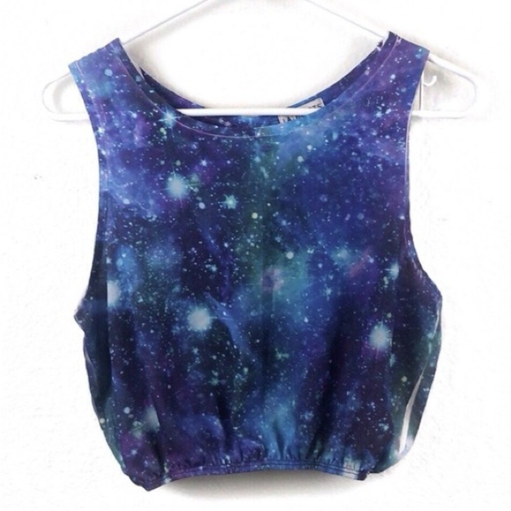 🆕 Galaxy Print Cropped Tank